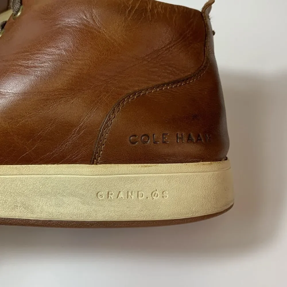 Cole Haan Men's Vartan 2.0 Midcut Brown Leather Sneaker Boot Size 12M